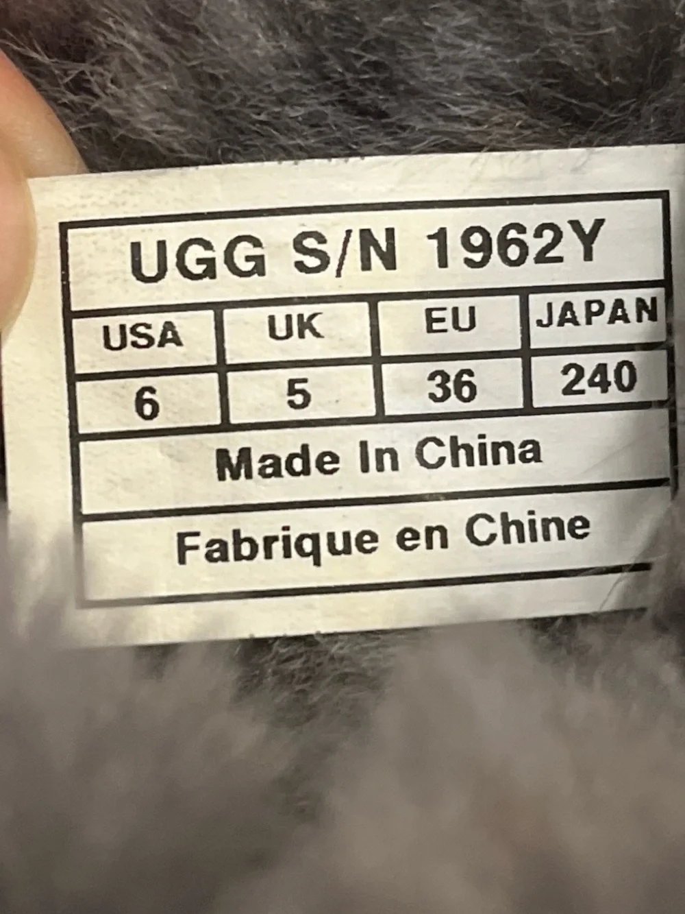 Gray Uggs Bailey Suede Triple Button Genuine Sheepskin Winter Boots